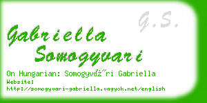 gabriella somogyvari business card